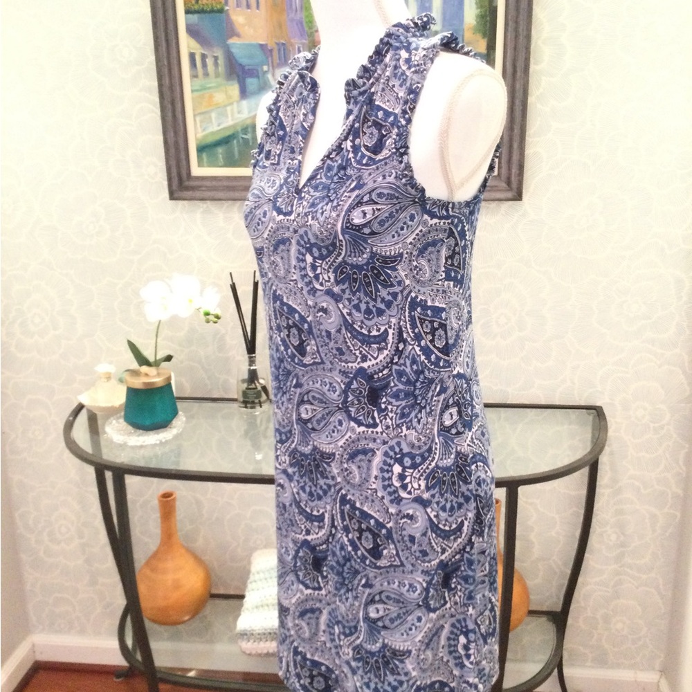 PRICE DROP! Michael Kors V Neck Paisley Sleeveless Dress